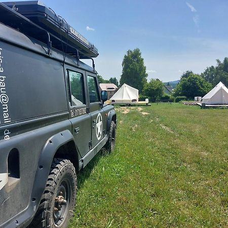 Autark Clamping Camp Hotel Durrhennersdorf Exterior foto